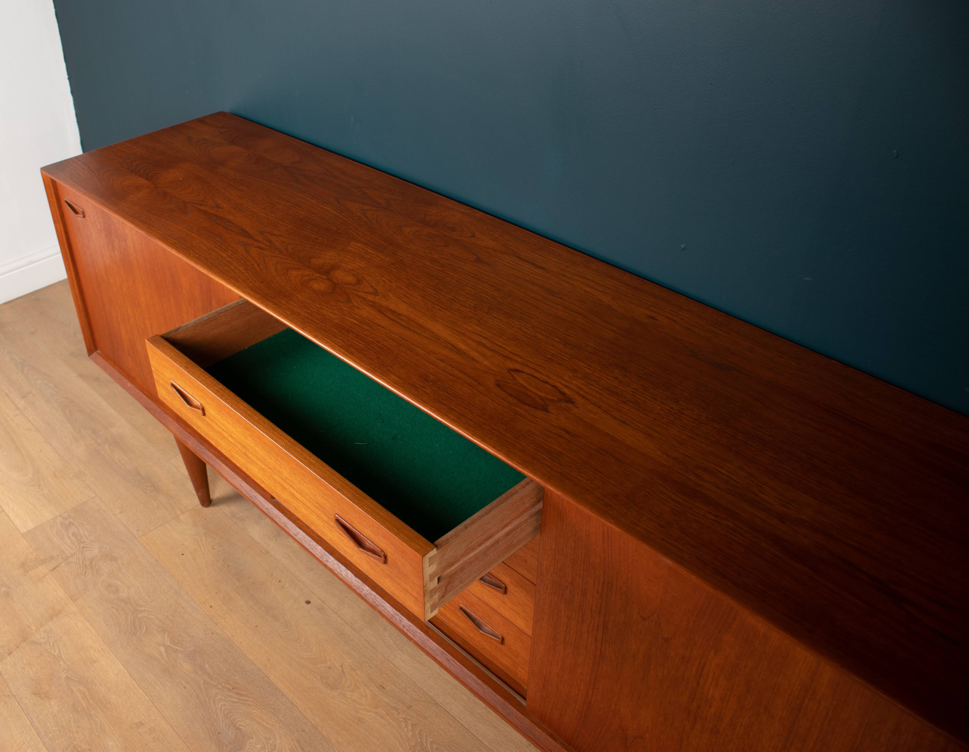 Enfilade retro en teck 1960s, clausen & søn denmark