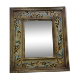 Small mirror bevelled frame painted 1970