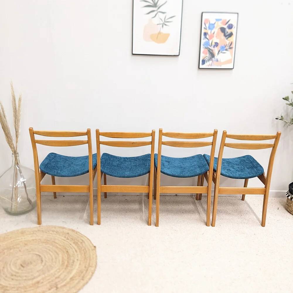 Set of 4 mid-century chairs