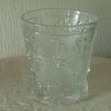 Violet vase in cut crystal Charles X period 19th