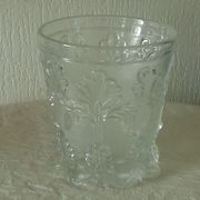 Cut crystal violet vase from the Charles X period, 19th century.