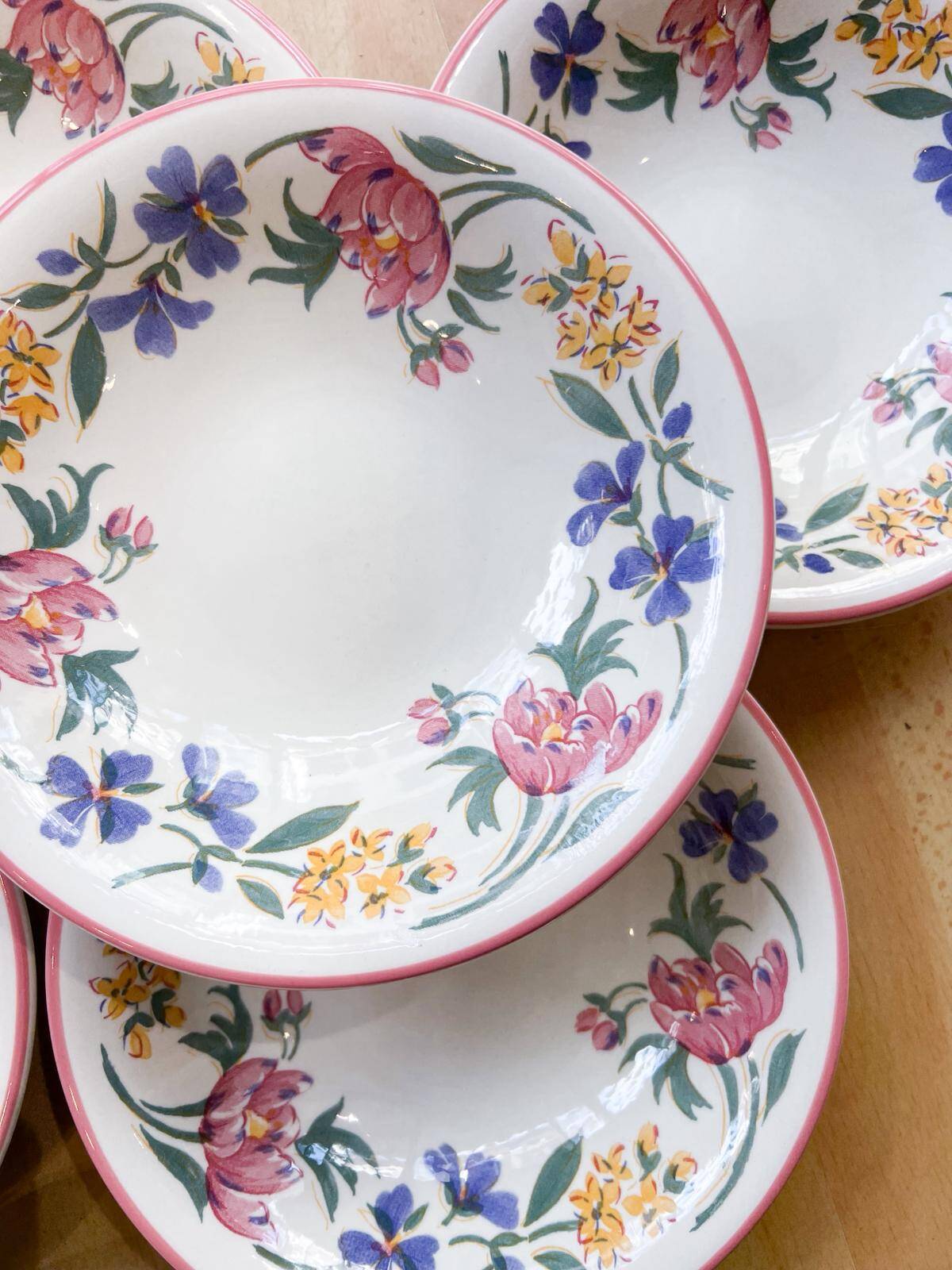 10 deep plates Staffordshire - England