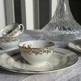 Vintage glass decanter in hot air balloon style H31 D18