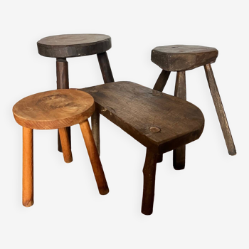 Set of 4 mismatched stools