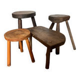 Set of 4 mismatched stools