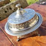 Moroccan silver plated serving dish