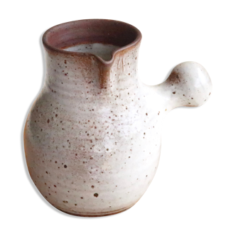 Sandstone pitcher by Jeanne and Norbert Pierlot, 60s