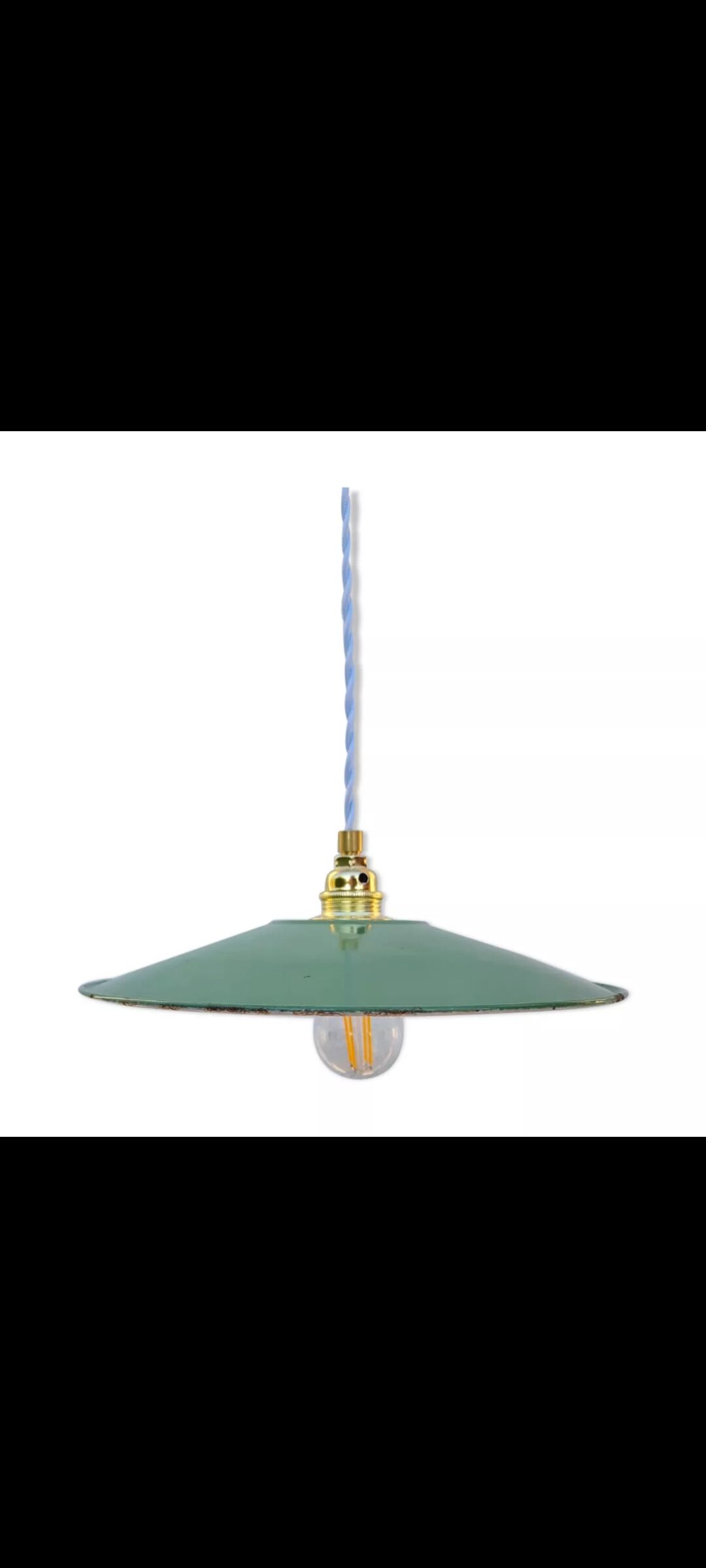 Enamelled sheet metal suspension 1950