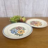 Vintage Montereau Hbcm plate pair