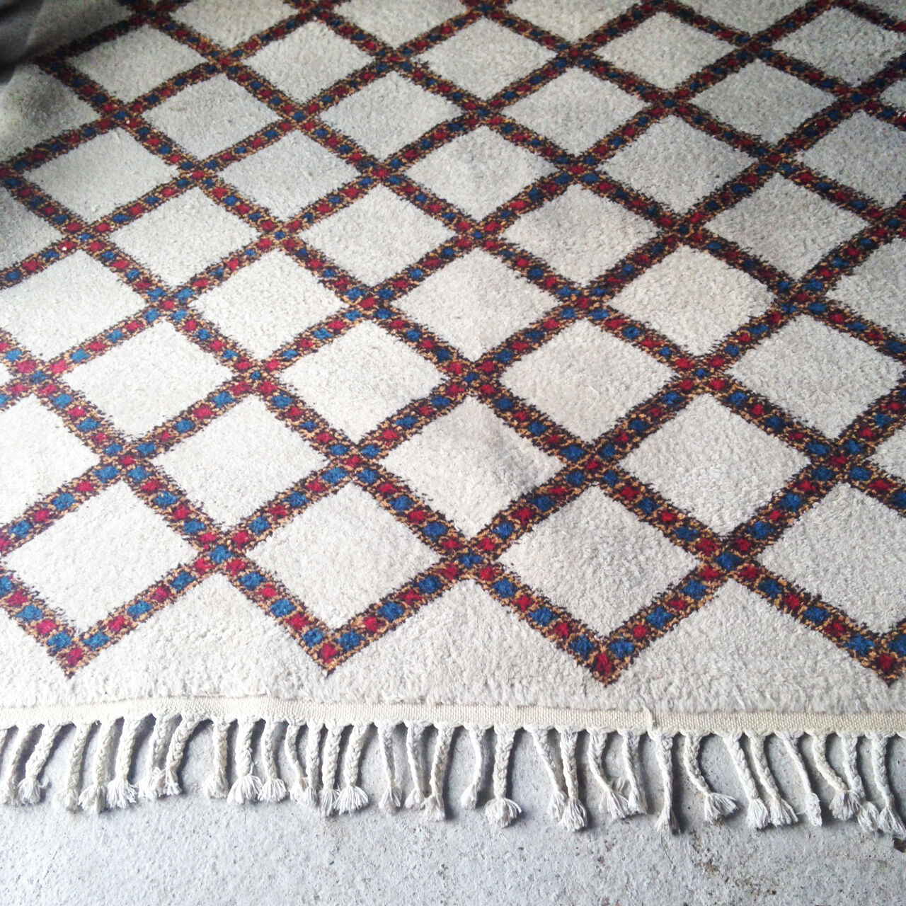 Tapis beni ouarain maroc 200 x 195 cm