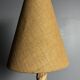 Midcentury French brutalist rope table lamp in the style of Audoux & Minet