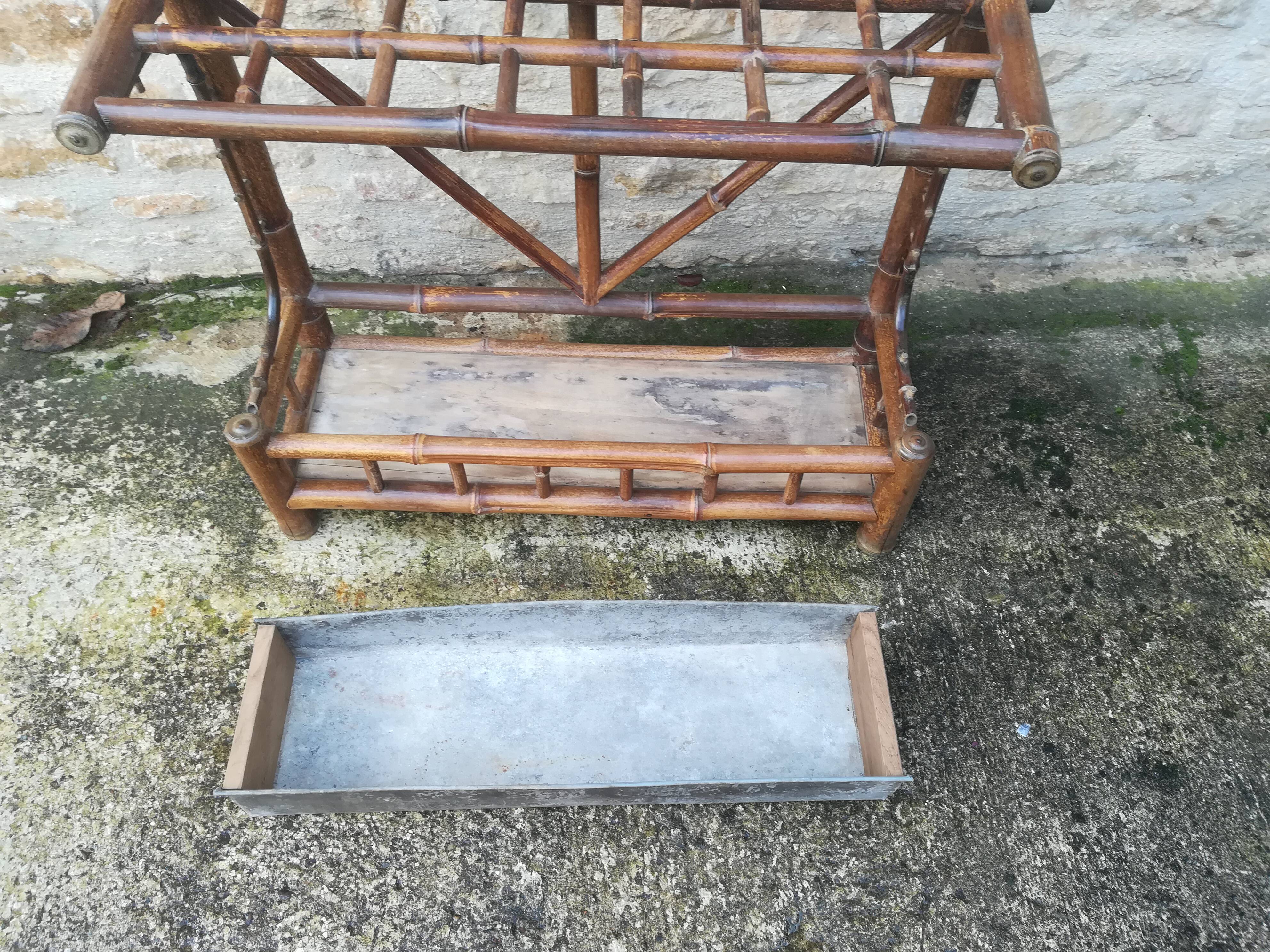 Colonial bamboo coat rack from the 20s/30s