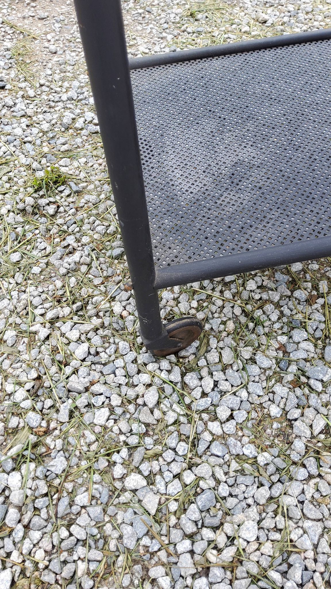 Rolling service bar of the 50s in rigitulle and brass