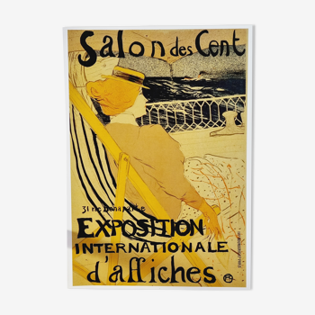 Affiche poster Henri Toulouse Lautrec Salon des cent