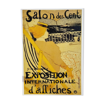 Affiche poster Henri Toulouse Lautrec Salon des cent