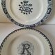 Pair of ironstone plates – Salins François Ier & KG