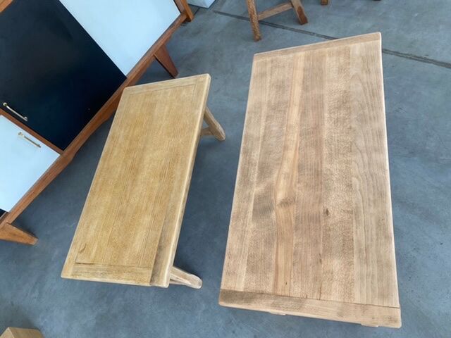 Table basse de ferme bois décapé