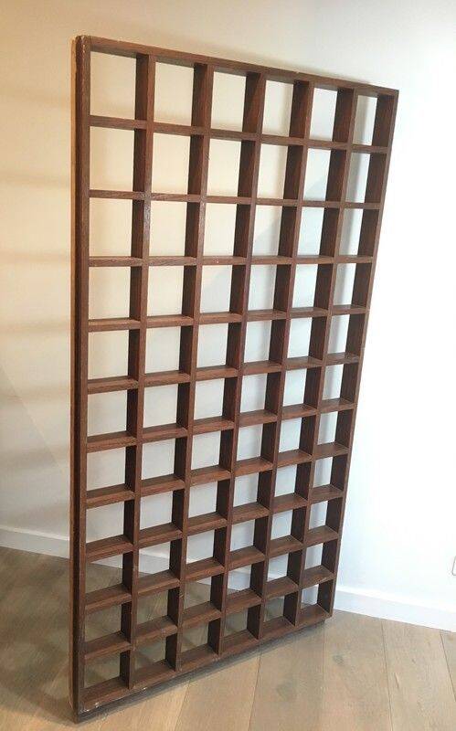 Étagère de séparation en bois exotique
