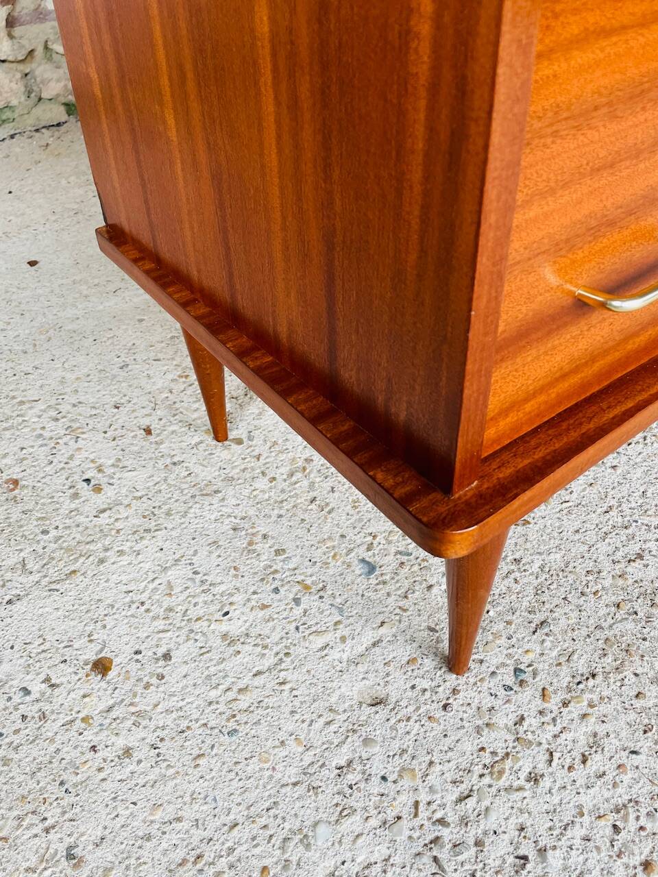 Large vintage chest of drawers with 4 drawers, Scandinavian style, circa 60's