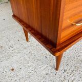 Large vintage chest of drawers with 4 drawers, Scandinavian style, circa 60's