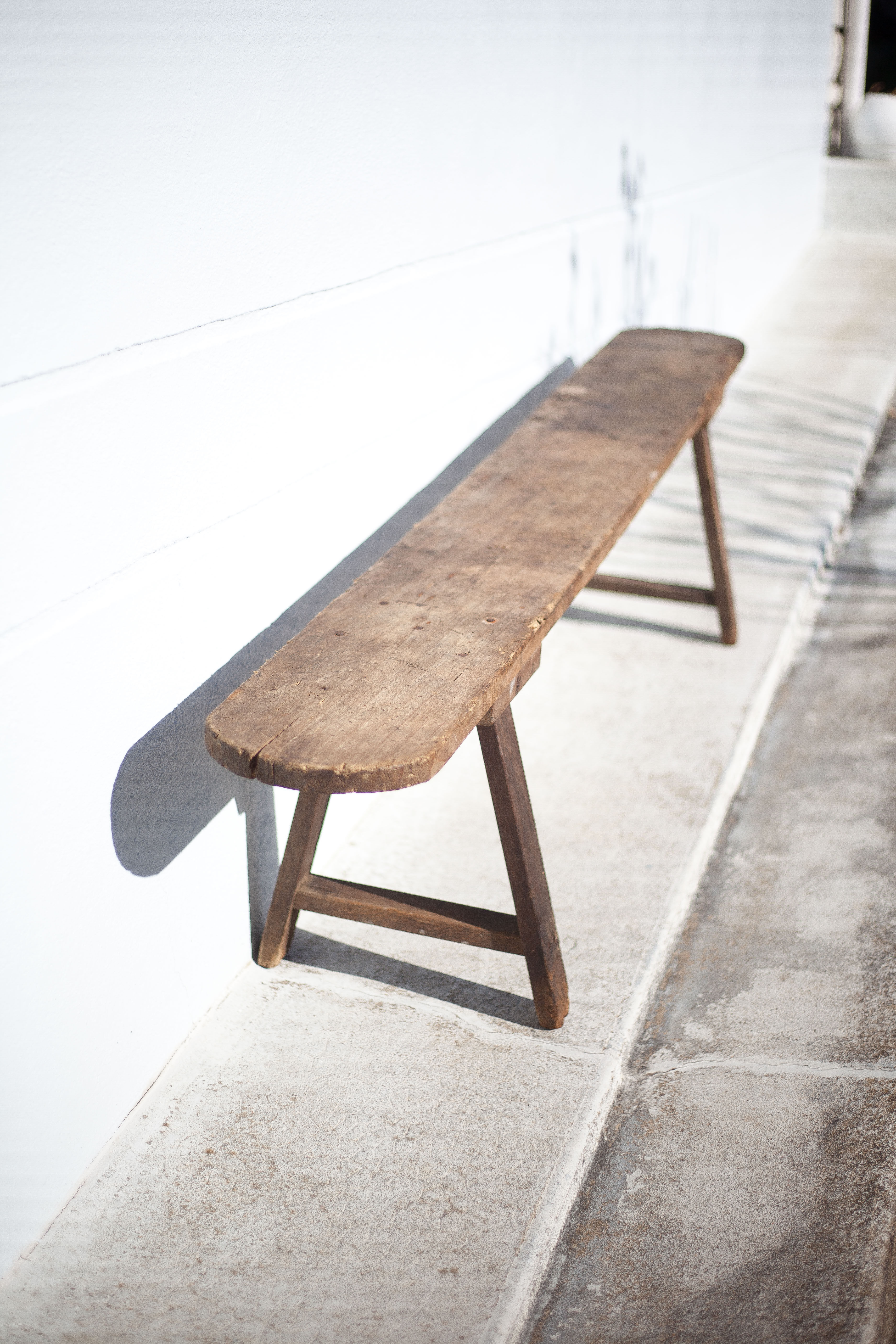 Old farm bench