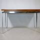 Mid Century Walnut Dining Table with Chrome Base, 1960s
