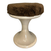 Tabouret de design Emsa, années 1970, avec une housse de siège supplémentaire.