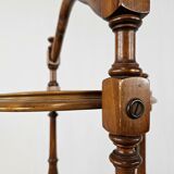 70s coffee table in walnut with closable shelves