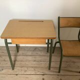 School desk and chair 1950s