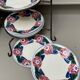 Set of 7 old earthenware plates hbcm