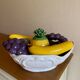 Trompe l'œil ceramic fruit bowl