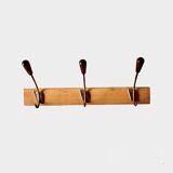 Vintage wall coat rack - 3 hooks