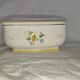 Antique butter dish in faience – Bird decoration – Late 19th / early 20th century