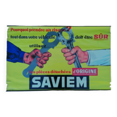 Old advertising poster Saviem Mécanique Garage Renault