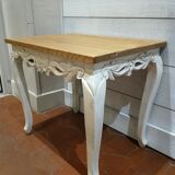 Table low patinated wood