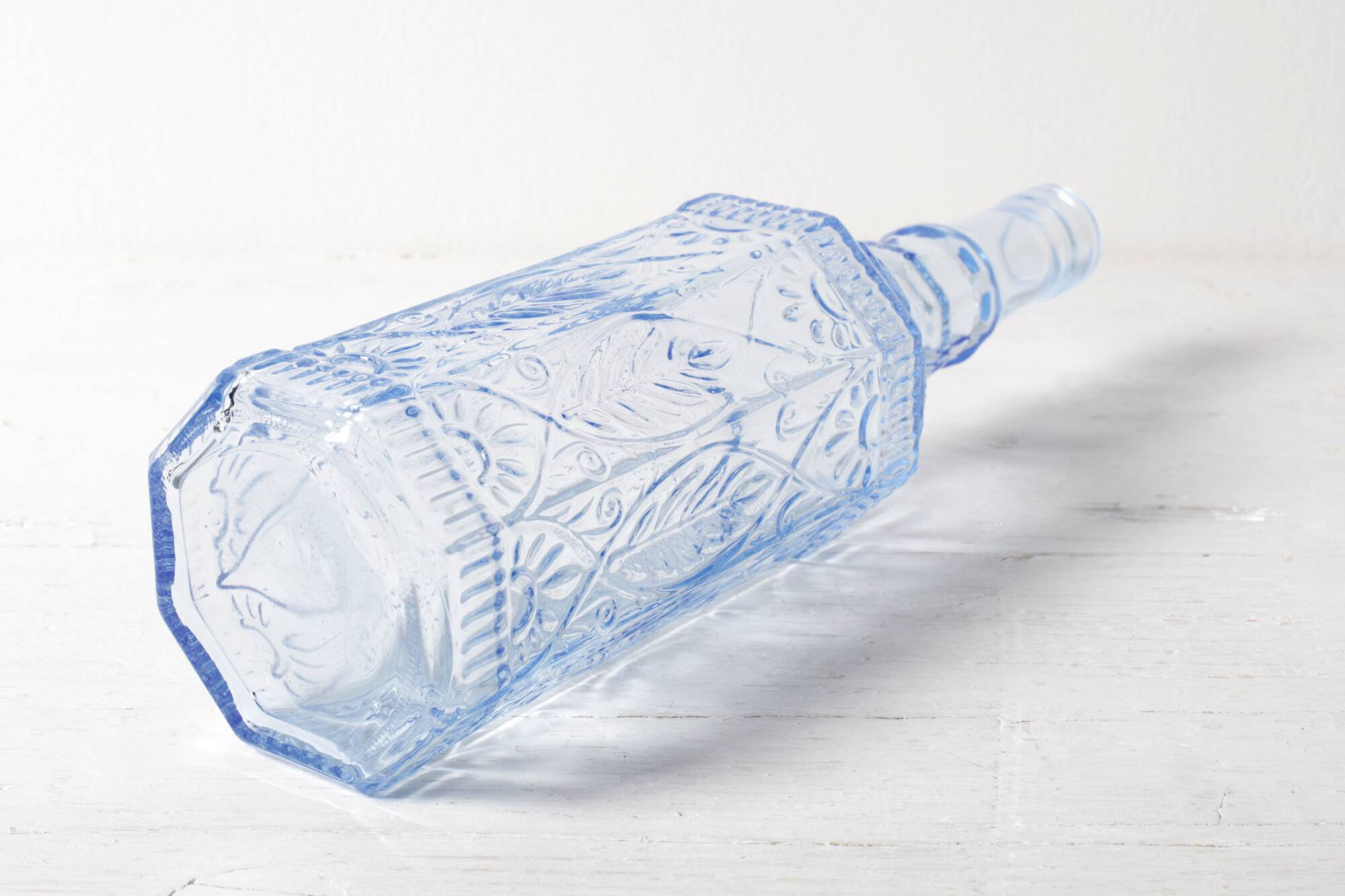 Vintage Light Blue Bottle / Country Home Fiesole Bottle 720ml / Bormioli