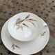 Coffee service, composed of 10 pieces, 3 cups and 3 saucers, a bowl, a saucer, vintage