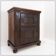 Small rustic buffet in solid wood - 2 doors and ball feet.