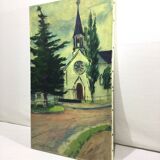 R. Rodrigue - Oil On Canvas “Protestant Church of Vésinet”