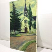 R. Rodrigue - Oil On Canvas “Protestant Church of Vésinet”