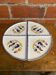 Set of 4 white ceramic crepe plates with vintage Quimper decor