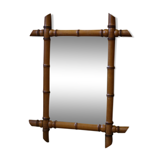 Miroir bambou vintage 45x56cm