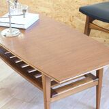 Scandinavian teak coffee table