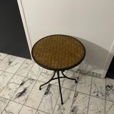 Rattan side table