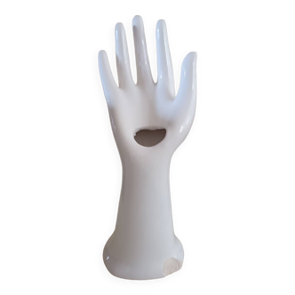 Ring sizer, vintage hand-shaped vase