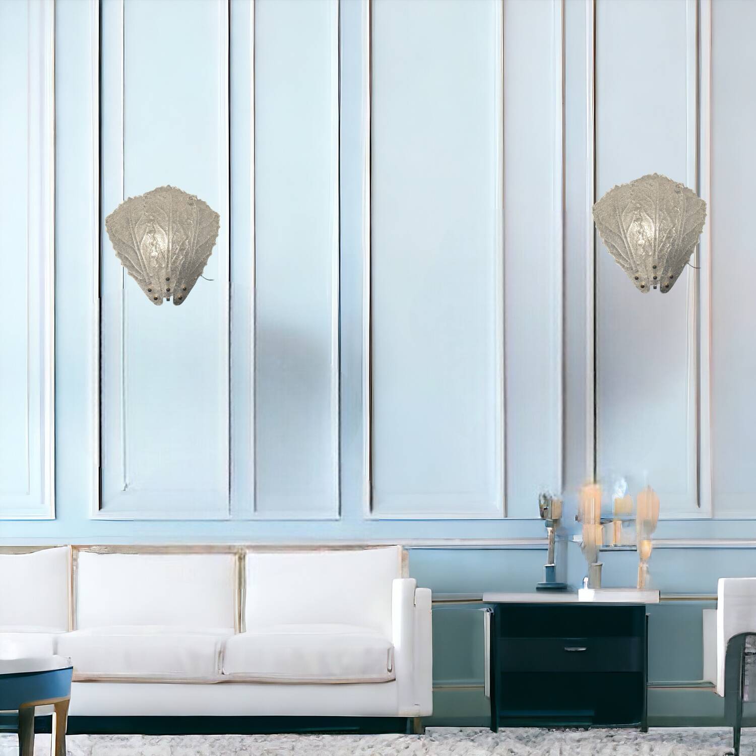 Large Murano Glass Sconces