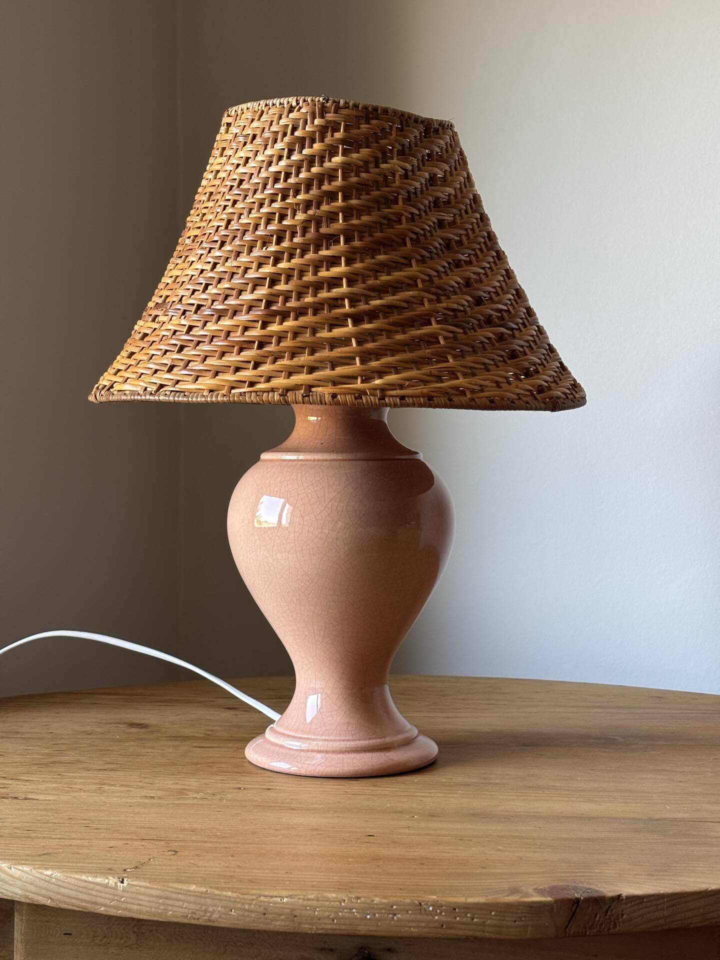 Cracked ceramic lamp - French manufacture