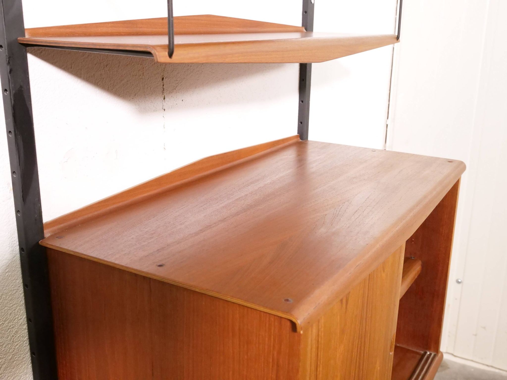 Bibliothèque style scandinave en teck, années 1960