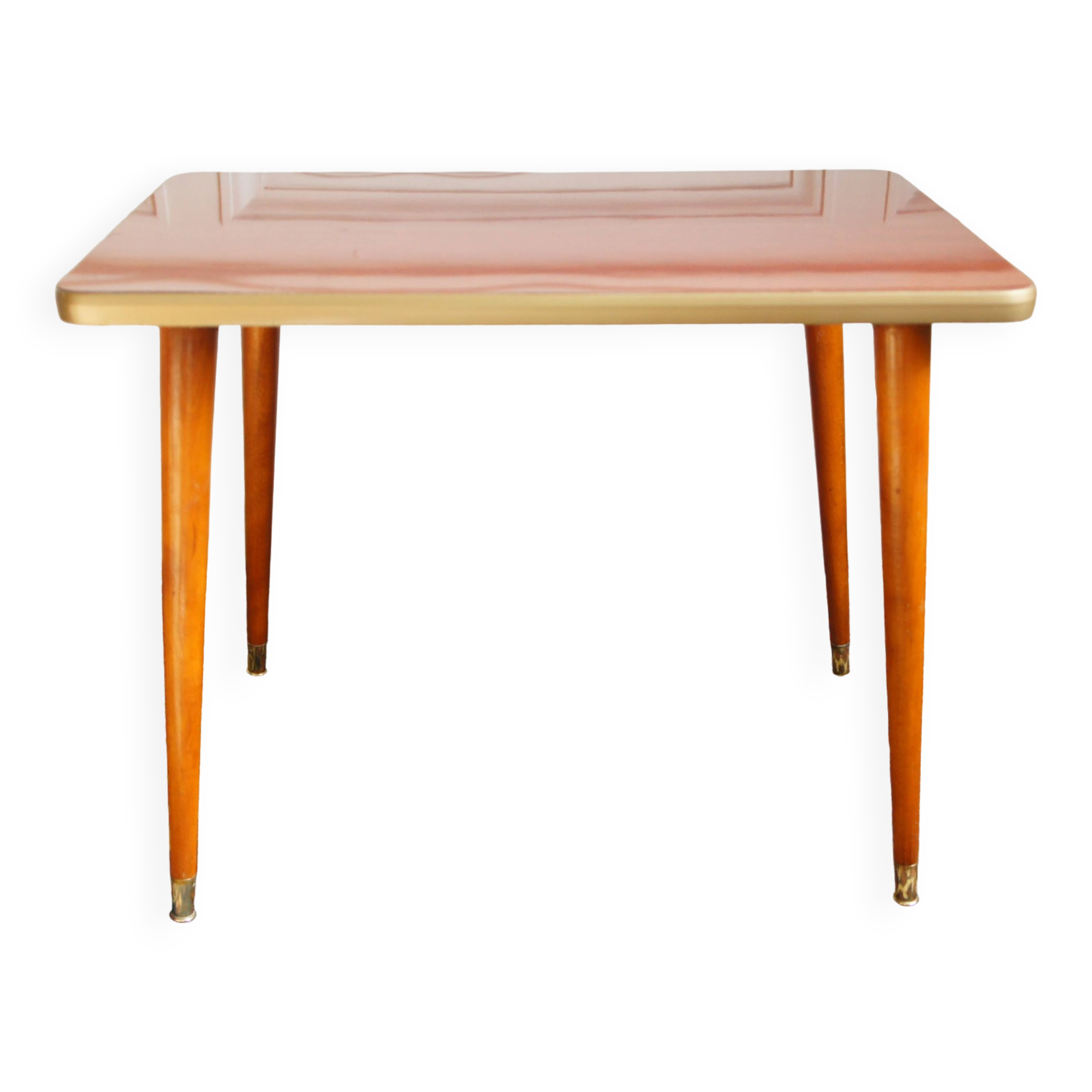 Table d'appoint en formica & bois