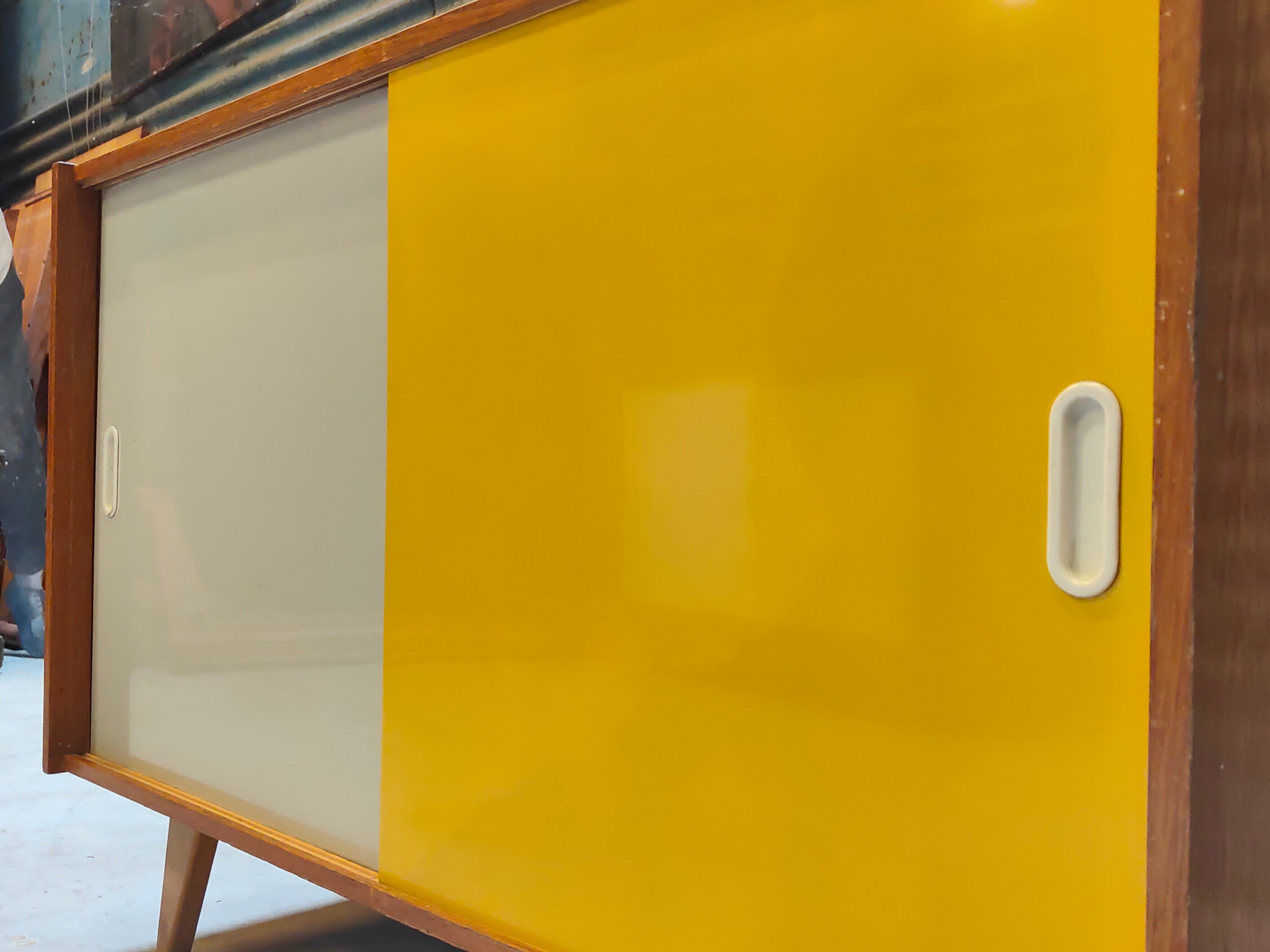 Yellow U 452 sideboard by Jiri Jiroutek for Interier Praha 1960